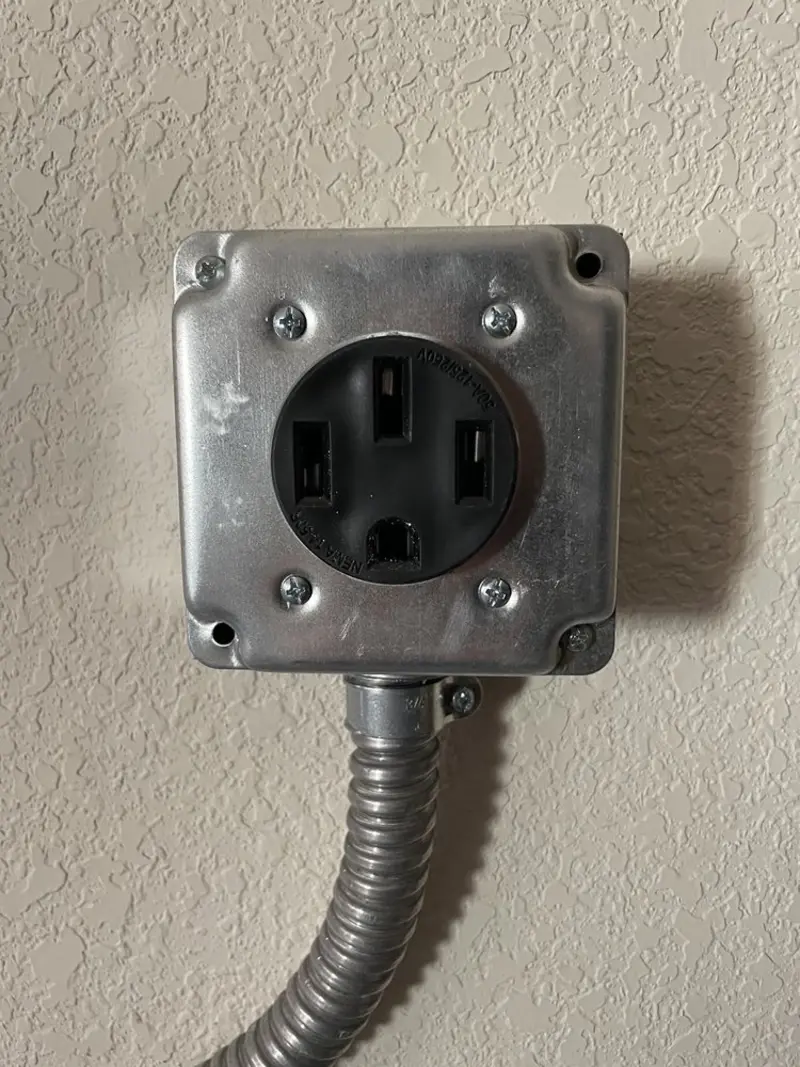 NEMA 14-50 outlet installed for Electrical Panel Upgrade in Murray
