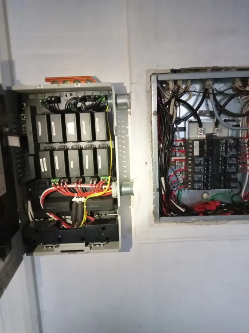 Electrical panel upgrade completed for Security Camera Wiring in Murray